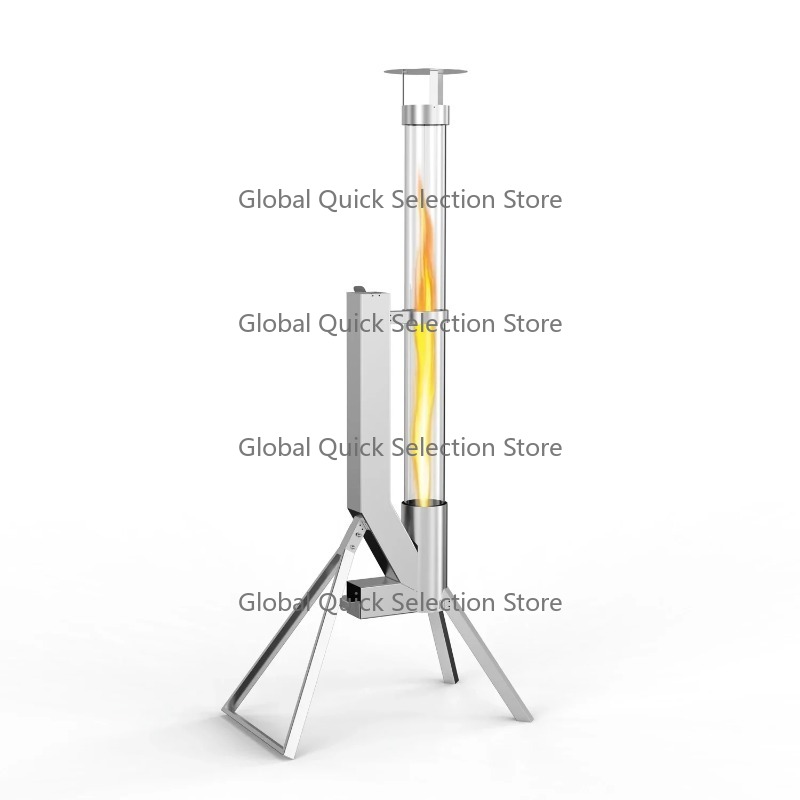 Outdoor Camping Stove - Pelletofen für den Außenbereich, Edelstahl-Pelletofen, Terrassenheizung