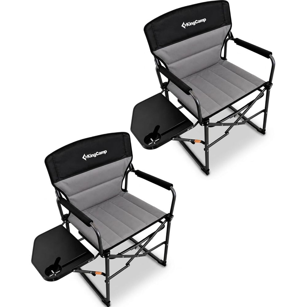 Folding Chair - Übergroßer Camping-Regiestuhl für Große und Hochgewachsene,