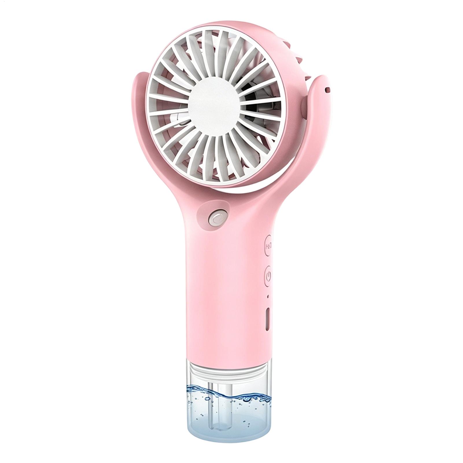 Outdoor Camping Misting Fan - Tragbarer Ventilator mit Nebelfunktion, USB-Aufladung, 3-Gang-Sprühkühlventilator,