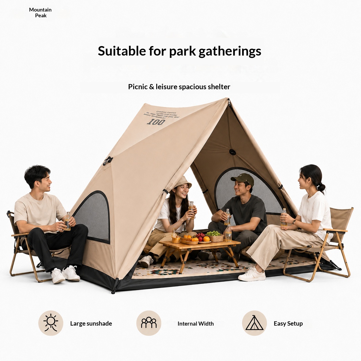 Outdoor Camping Automatic Quick Opening Tent - Automatisches Dreieckszelt, Outdoor-Campingzelt, das in nur