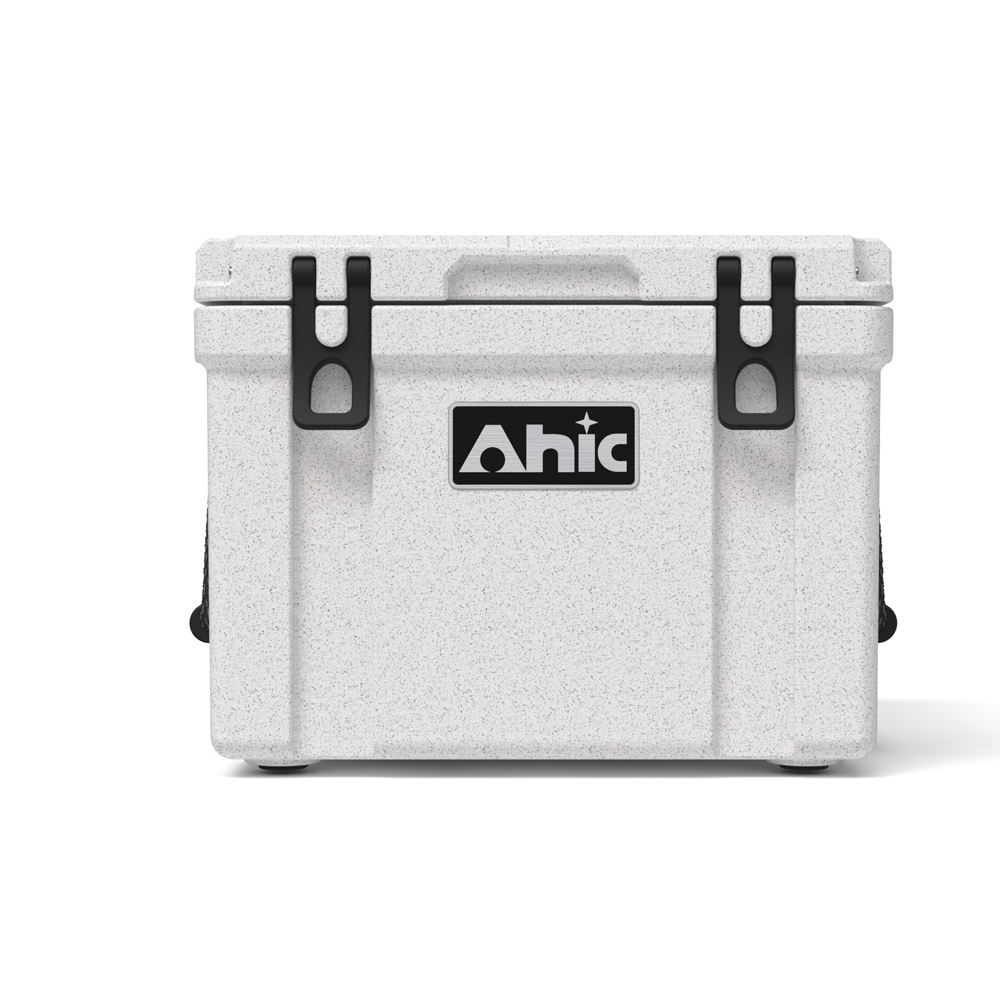Outdoor In Camping - 25L Angelkühlbox in Marmorweiß, umweltfreundliche Rotomolding-Hartkühlbox