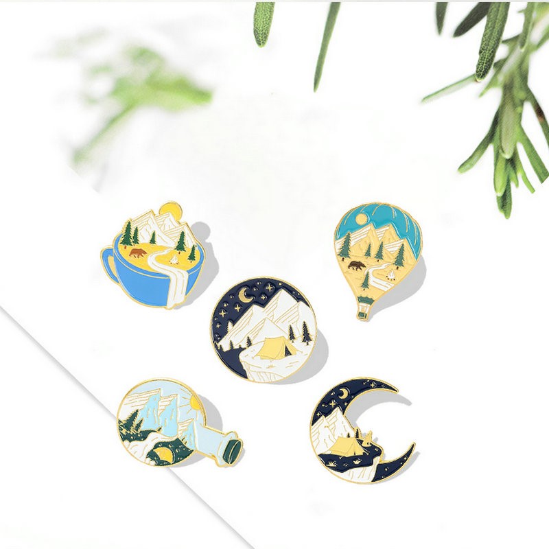 Outdoor Camping For Kids - Camping Abenteuer Emaille Pins Benutzerdefinierte Im