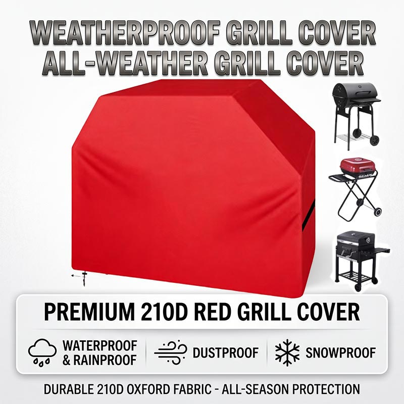 Outdoor Camping Stove - 210D BBQ-Abdeckung Staubdicht Wasserdicht Verstärkte Outdoor-Grillhaube