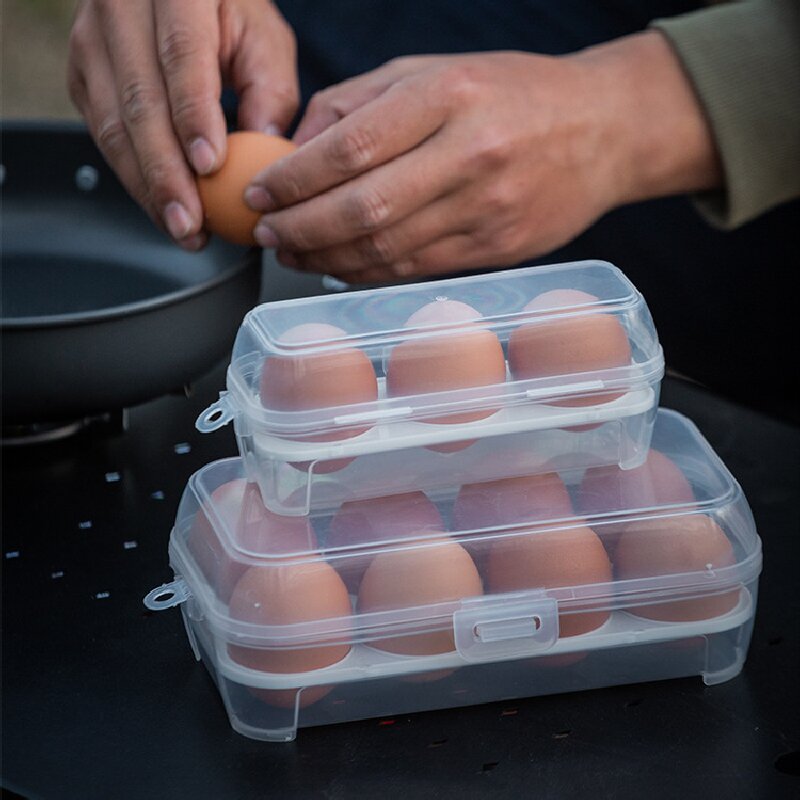 Outdoor Camping Storage Box - Stoßfeste Eierbox-Aufbewahrungsbox für den Außenbereich, tragbare,