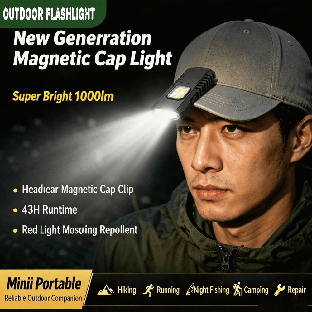Outdoor Camping Lights - Multifunktionale USB-Aufladbare Schlüsselanhänger-Taschenlampe Mini-COB-Arbeitsleuchte EDC-Taschenlampe für