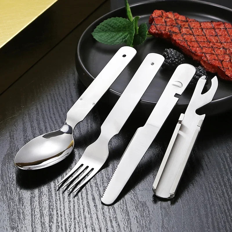 Outdoor Camping Knife - Edelstahl Geschirr Set Outdoor Haushalt Messer