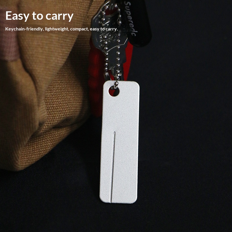 Outdoor Camping Knife - Mini Diamant-Schleifstein Schlüsselanhänger-Werkzeug Hohe Härte für