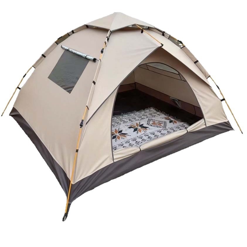 Outdoor Camping Automatic Quick Opening Tent - 3-4 Personen Wasserdichtes Campingzelt, Windbeständiges Outdoor-Familienzelt