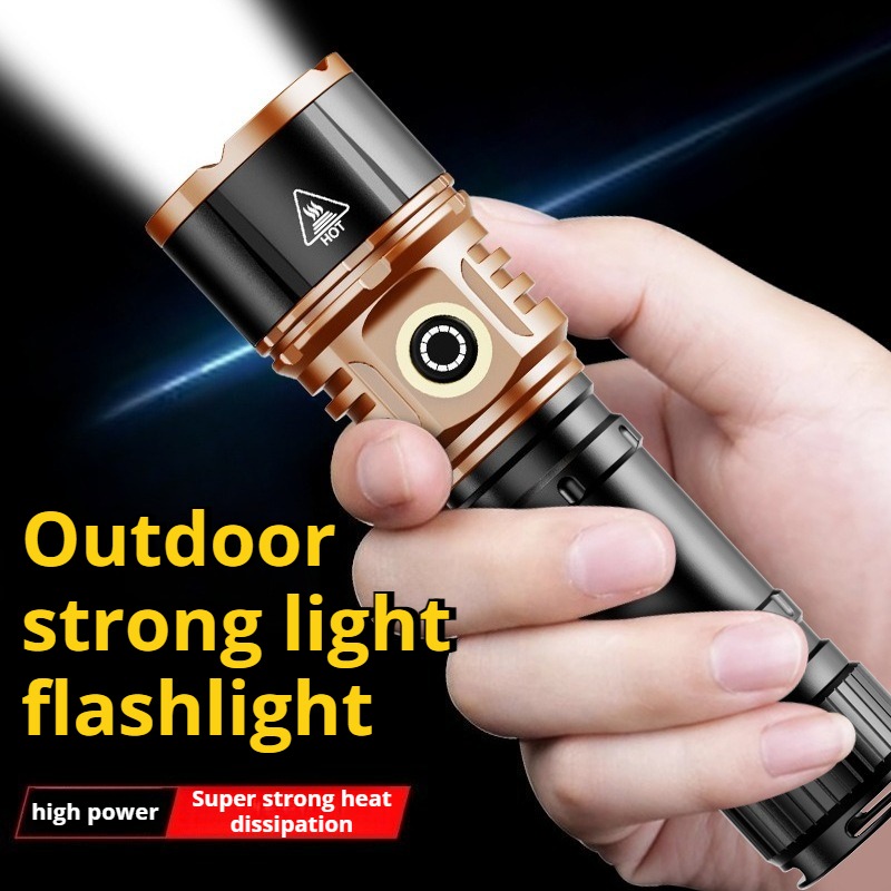 Outdoor Camping Lights - Starke LED-Taschenlampe mit Hoher Leistung, Typ-C-Ladung,