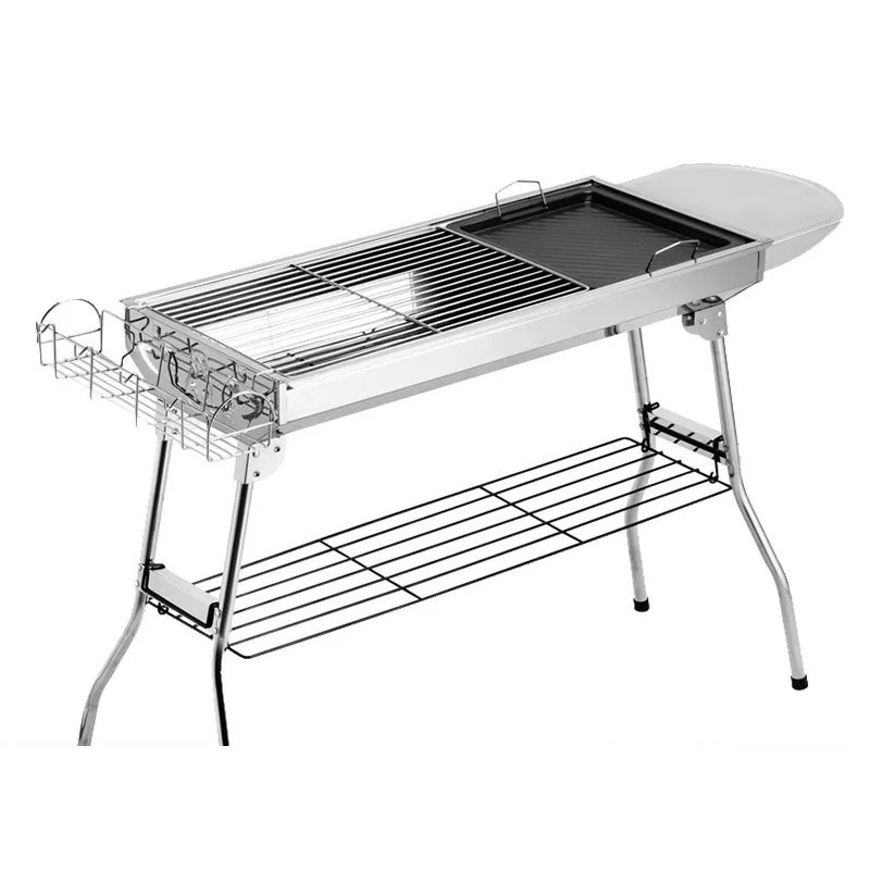 Outdoor Camping Stove - Großer klappbarer Holzkohlegrill für Outdoor-Camping, robuster