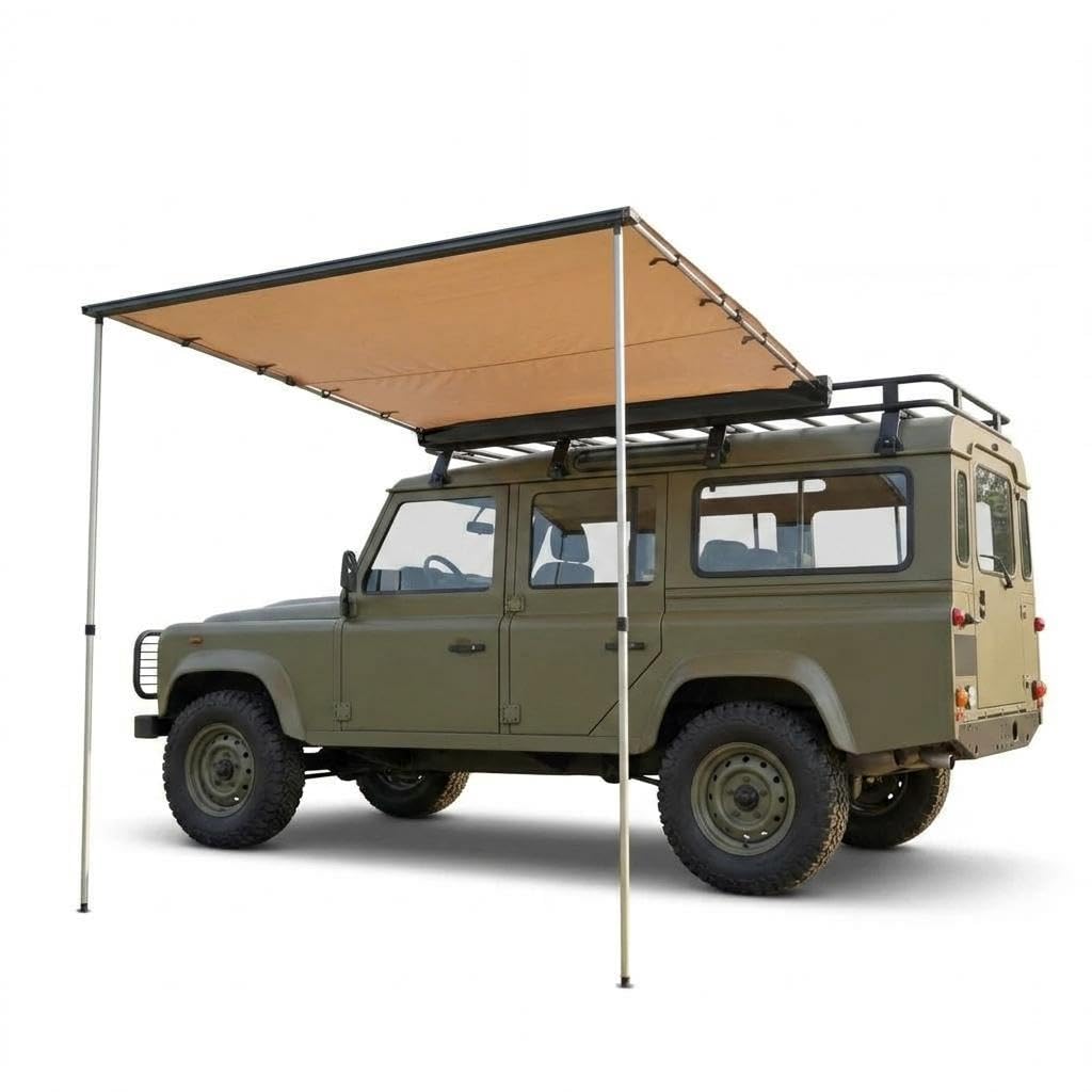 Outdoor Camping Van - SUV-Truck-Van-Dachgepäckträger-Markise – Ausziehbarer Seiten-Sonnenschutz, UV50+ 600D
