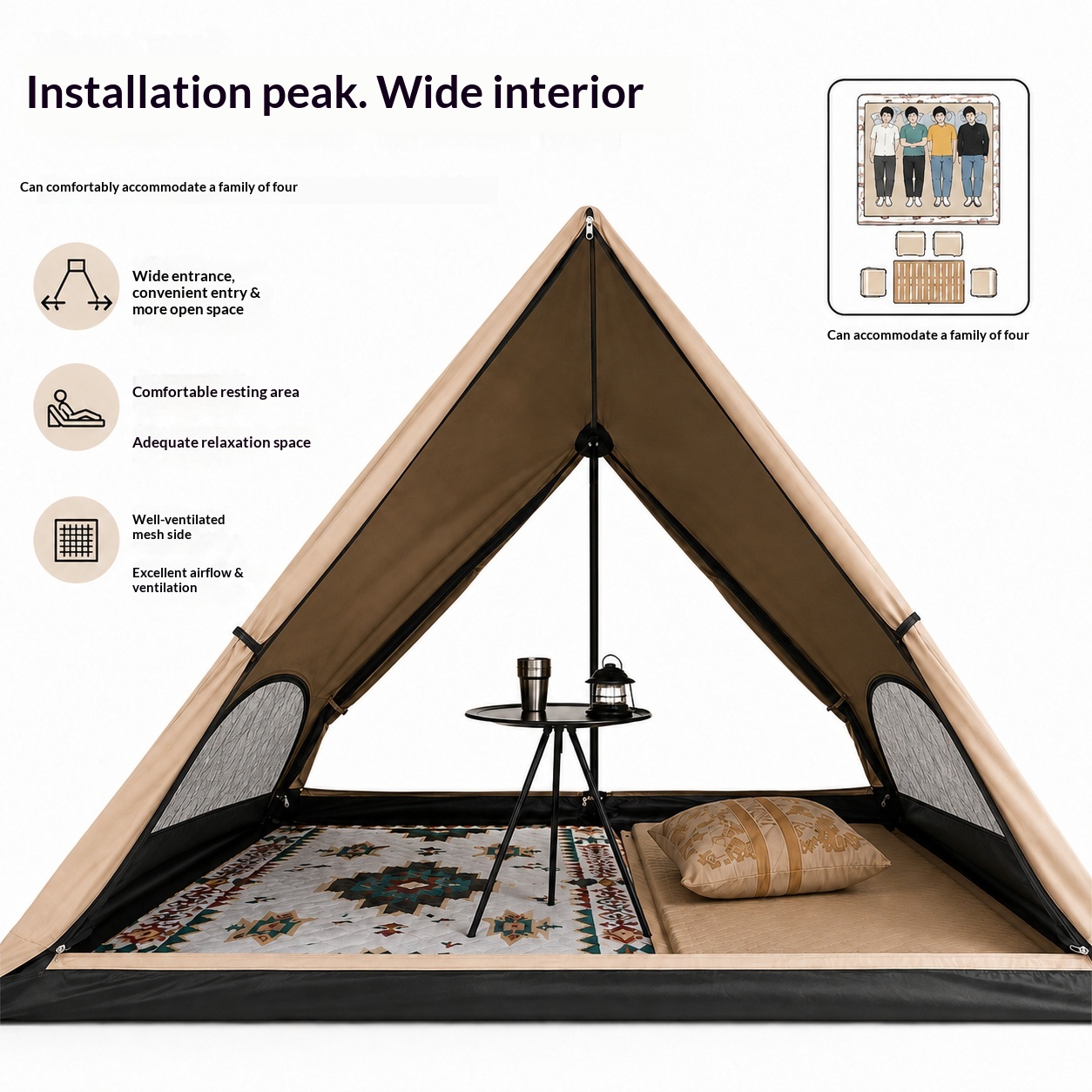 Automatisches Dreieckszelt, Ou – Outdoor Camping Automatic Quick Opening Tent Bewertung und Preis