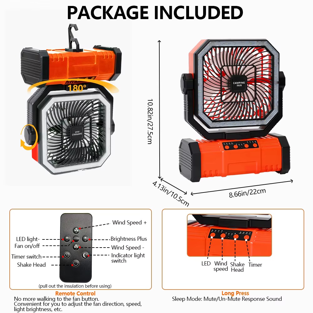 Multifunktionaler tragbarer Kü – Outdoor Camping Misting Fan Bewertung und Preis
