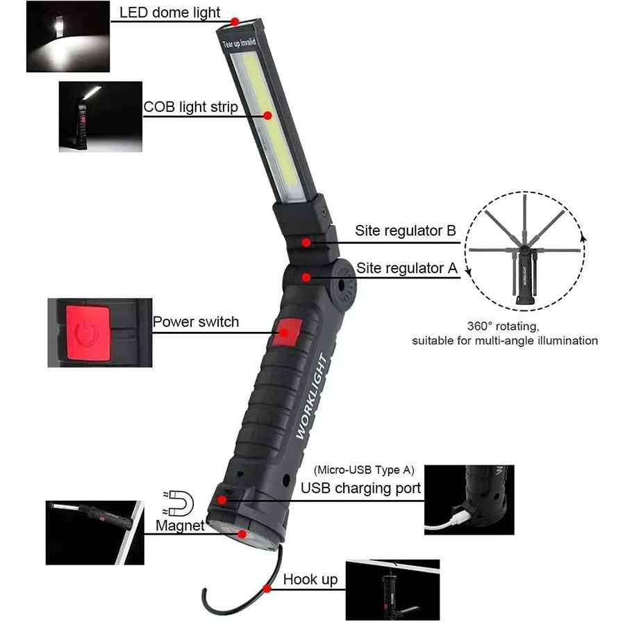 Tragbare LED-Taschenlampe mit  – Outdoor Camping Lights Bewertung und Preis