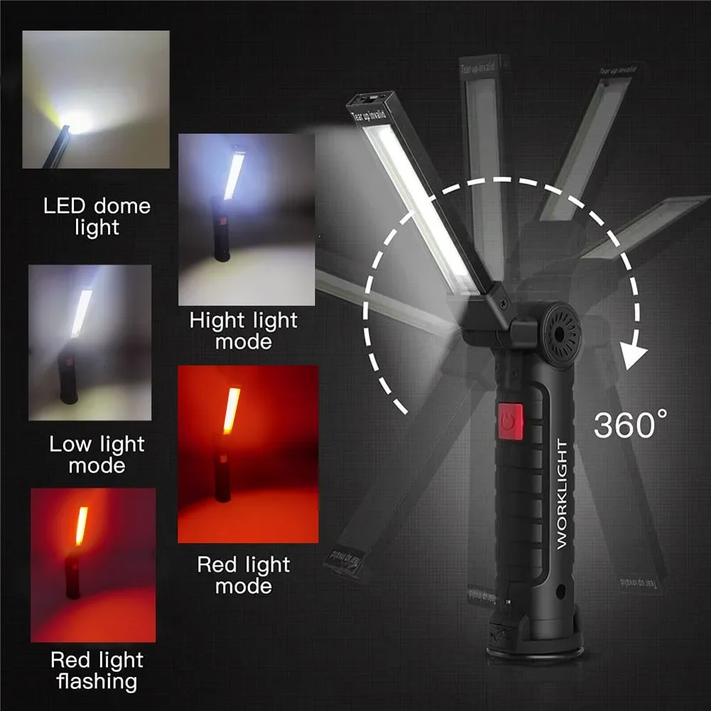 Tragbare COB-LED-Taschenlampe, – Outdoor Camping Lights Bewertung und Preis