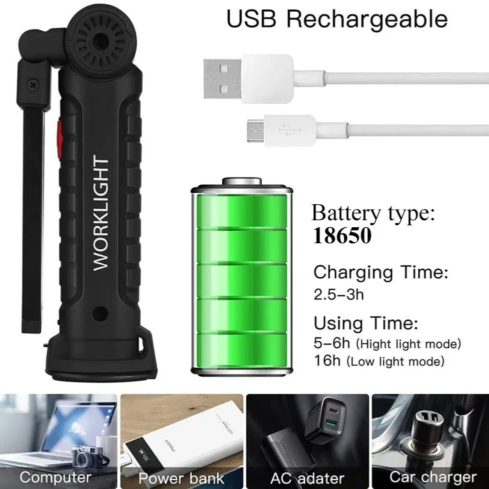 Tragbare COB-LED-Taschenlampe, – Outdoor Camping Lights Bewertung und Preis