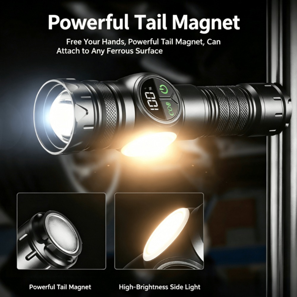 LED-Taschenlampe mit weißem Li – Outdoor Camping Lights Bewertung und Preis