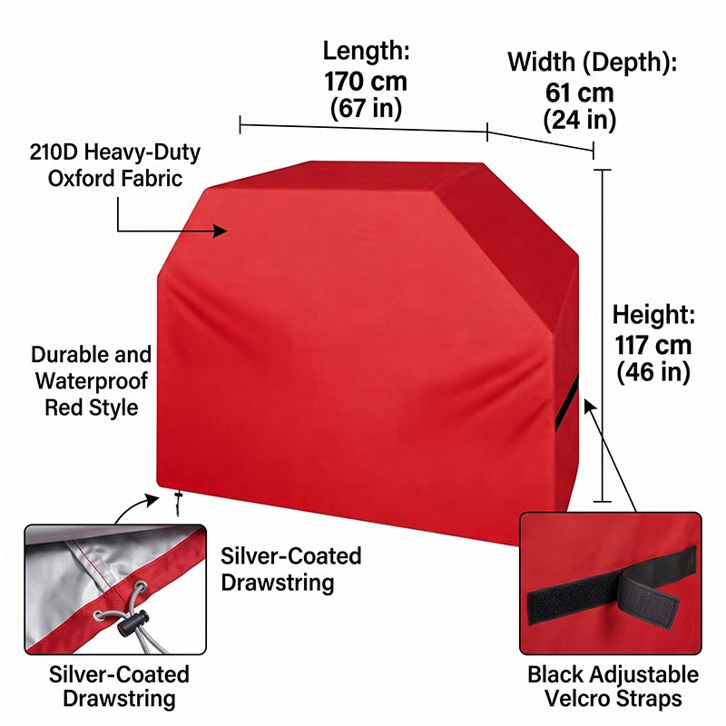 210D BBQ-Abdeckung Staubdicht  – Outdoor Camping Stove Bewertung und Preis