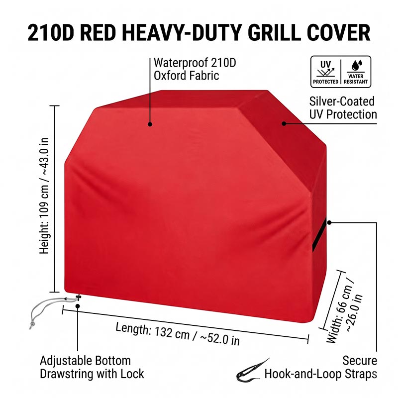 210D BBQ-Abdeckung Staubdicht  – Outdoor Camping Stove Bewertung und Preis