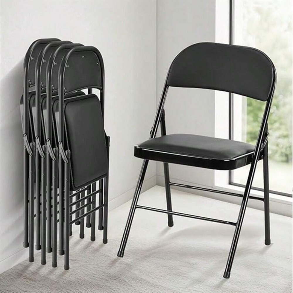 Klappstuhl 4er-Pack, Ledergepo – Folding Chair Bewertung und Preis