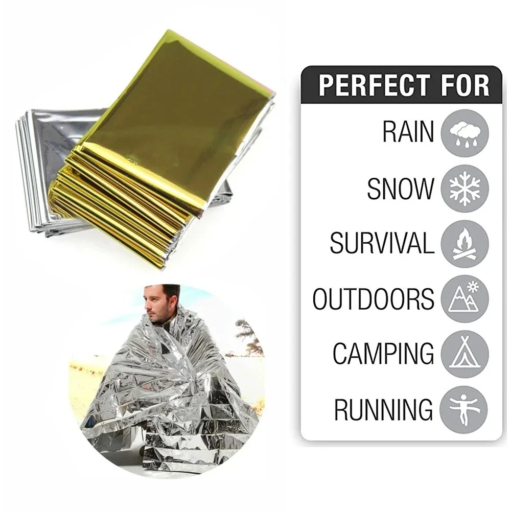5Pcs Notfall Thermische Decke  – Outdoor Camping Quilt Bewertung und Preis