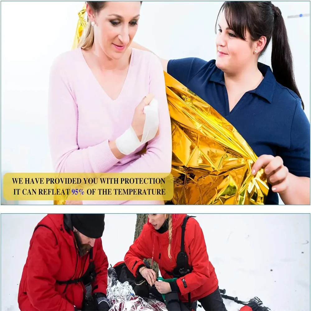 5Pcs Notfall Thermische Decke  – Outdoor Camping Quilt Bewertung und Preis