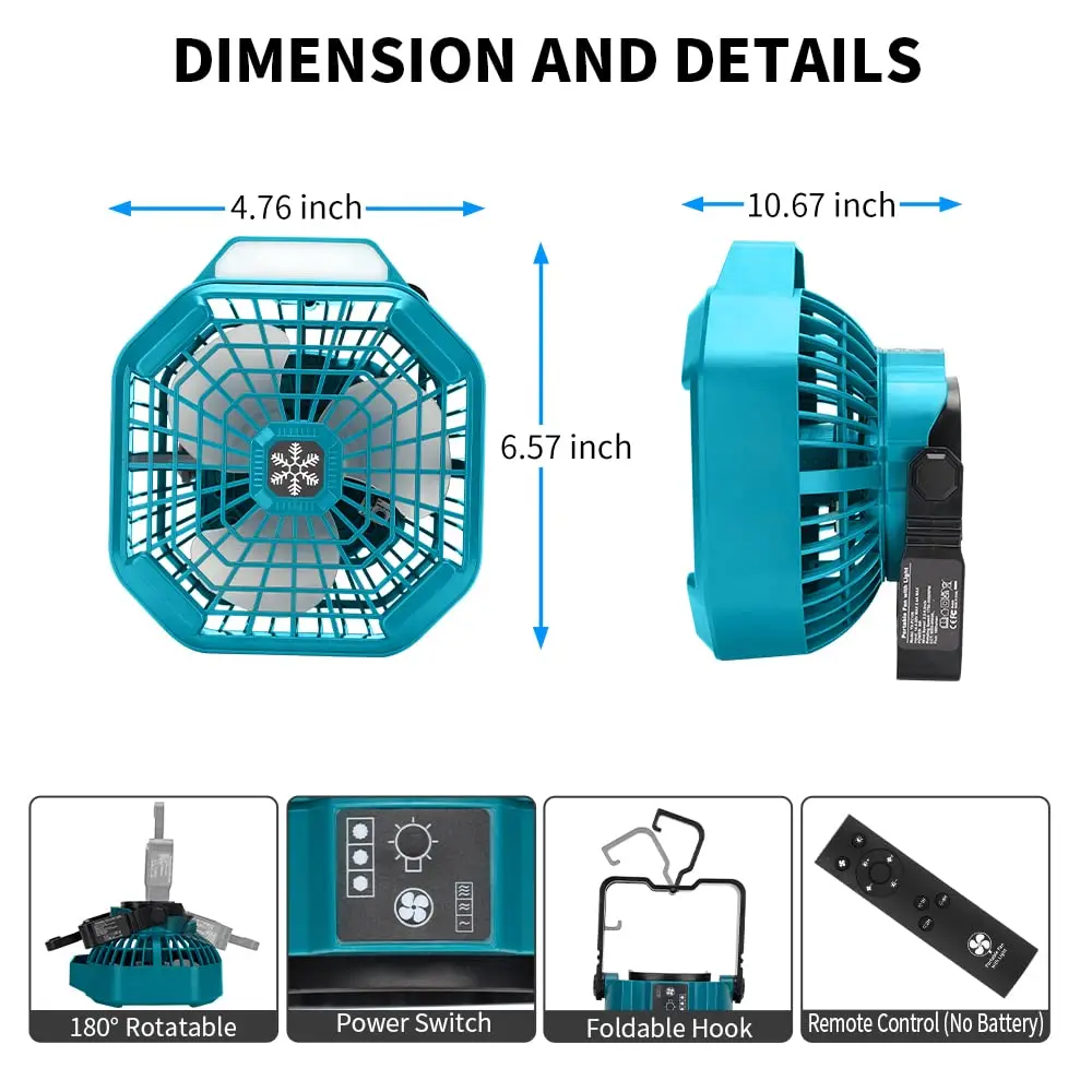 Tragbarer Außenventilator für  – Outdoor Camping Misting Fan Bewertung und Preis