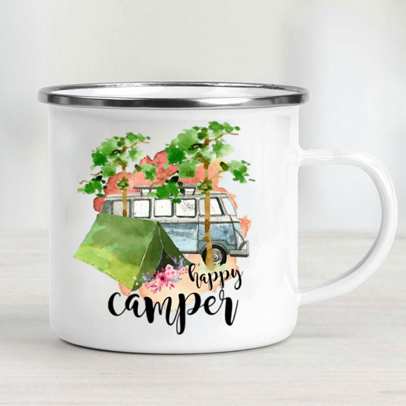 Camping-Auto Emaille-Becher 'A – Outdoor Camping Van Bewertung und Preis