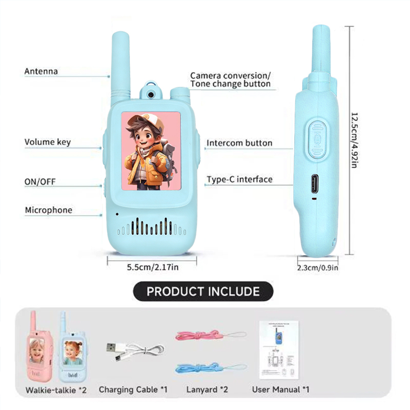 2 Stück Kinder-Video-Walkie-Ta – Outdoor Camping Videos Bewertung und Preis