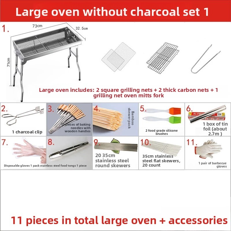 Großer klappbarer Holzkohlegri – Outdoor Camping Stove Bewertung und Preis