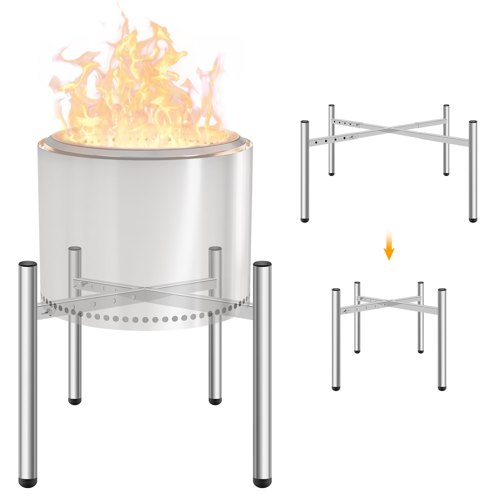 15-27 Zoll Feuerstellenständer – Outdoor Camping Solo Bewertung und Preis