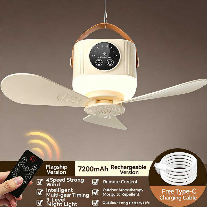 7200mAh Tragbarer Wiederauflad – Outdoor Camping Misting Fan Bewertung und Preis